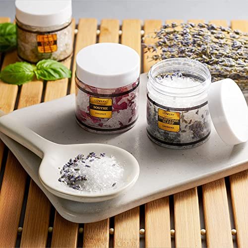 LOVERY Mother's Day Bath Salts Gift Basket Set - Self Care Epsom Salt with Essential Oils (Lavender, Eucalyptus, Lemon, Coconut, Tea Tree, Honey Almond) for Women, Mom, Her Avelisse