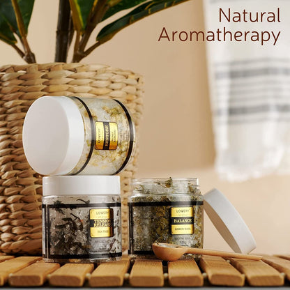 LOVERY Mother's Day Bath Salts Gift Basket Set - Self Care Epsom Salt with Essential Oils (Lavender, Eucalyptus, Lemon, Coconut, Tea Tree, Honey Almond) for Women, Mom, Her Avelisse