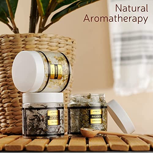 LOVERY Mother's Day Bath Salts Gift Basket Set - Self Care Epsom Salt with Essential Oils (Lavender, Eucalyptus, Lemon, Coconut, Tea Tree, Honey Almond) for Women, Mom, Her Avelisse