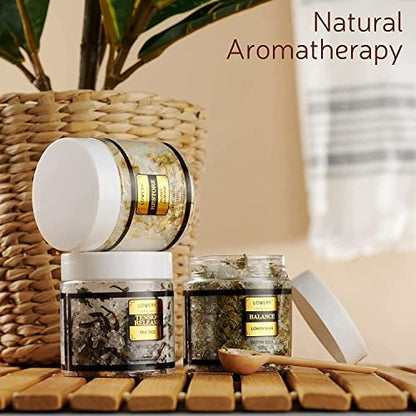 LOVERY Mother's Day Bath Salts Gift Basket Set - Self Care Epsom Salt with Essential Oils (Lavender, Eucalyptus, Lemon, Coconut, Tea Tree, Honey Almond) for Women, Mom, Her Avelisse