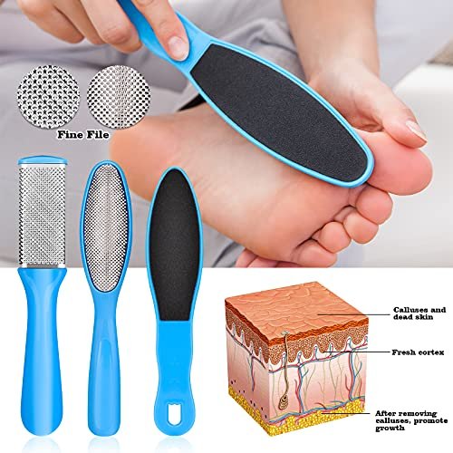 23-in-1 Professional Pedicure Kit with Stainless Steel Callus Remover & Foot File - Home Foot Spa for Men & Women (Blue) - görsel 6