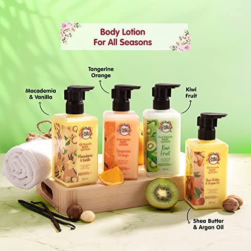 Buds & Berries Fruit Nourish Kiwi Body Gel Lotion for Normal Skin, No Paraben, 240 ml | Hydrating & Lightweight - görsel 14