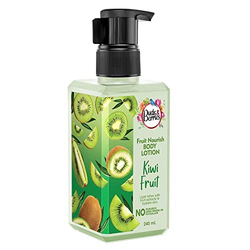 Buds & Berries Fruit Nourish Kiwi Body Gel Lotion for Normal Skin, No Paraben, 240 ml | Hydrating & Lightweight - görsel 2