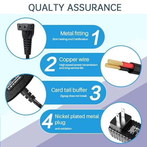 FouceClaus Power Adapter Charger for Wahl Trimmer Models 9864SS, SS2L, WSS3L, 9818A, 5616L, 5701, 9818-5001, 9864, 9870, 9884L2, 9896, 9899 - Compatible Replacement - görsel 7
