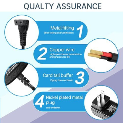 FouceClaus Power Adapter Charger for Wahl Trimmer Models 9864SS, SS2L, WSS3L, 9818A, 5616L, 5701, 9818-5001, 9864, 9870, 9884L2, 9896, 9899 - Compatible Replacement