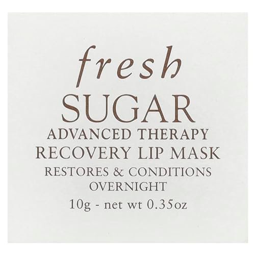 Fresh Sugar Advanced Therapy Recovery Lip Mask – Intensive Hydrating Cranberry Lip Treatment (0.35 oz) Avelisse
