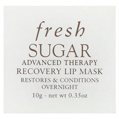 Fresh Sugar Advanced Therapy Recovery Lip Mask – Intensive Hydrating Cranberry Lip Treatment (0.35 oz) Avelisse