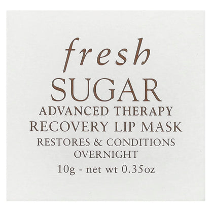 Fresh Sugar Advanced Therapy Recovery Lip Mask – Intensive Hydrating Cranberry Lip Treatment (0.35 oz) Avelisse