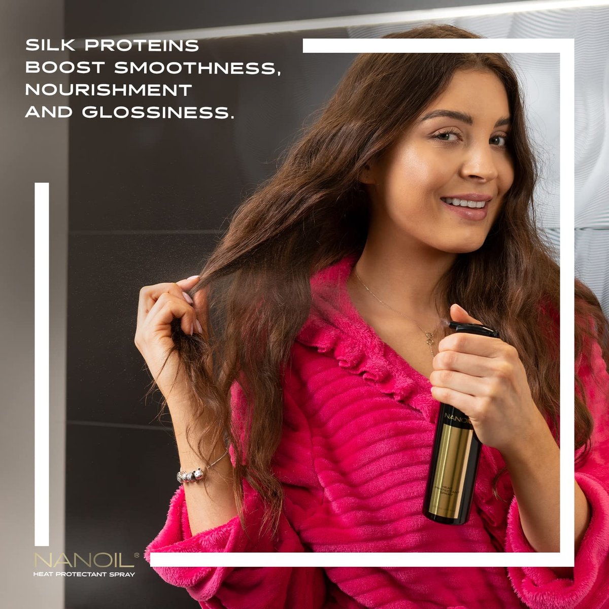 Nanoil Hair Styling Spray - Flexible Hold, Conditioning & Shine for Manageable Hair (200 ml) - görsel 11