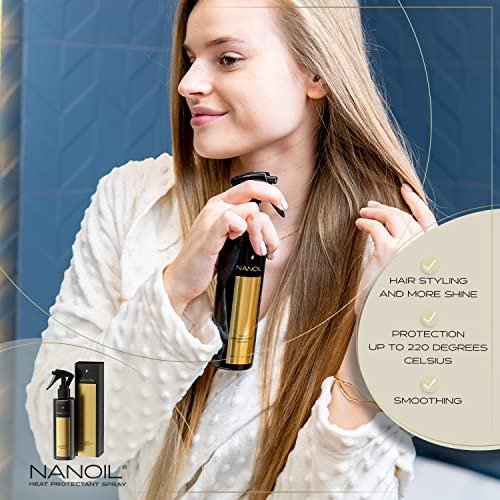Nanoil Hair Styling Spray - Flexible Hold, Conditioning & Shine for Manageable Hair (200 ml) - görsel 8