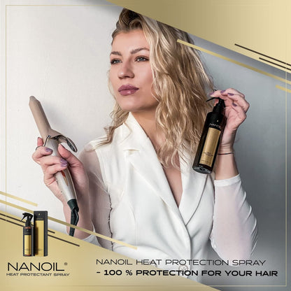 Nanoil Hair Styling Spray - Flexible Hold, Conditioning & Shine for Manageable Hair (200 ml)