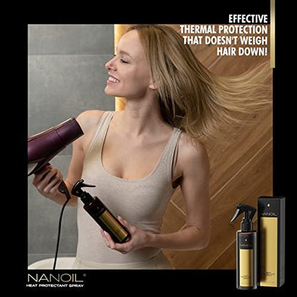 Nanoil Hair Styling Spray - Flexible Hold, Conditioning & Shine for Manageable Hair (200 ml)