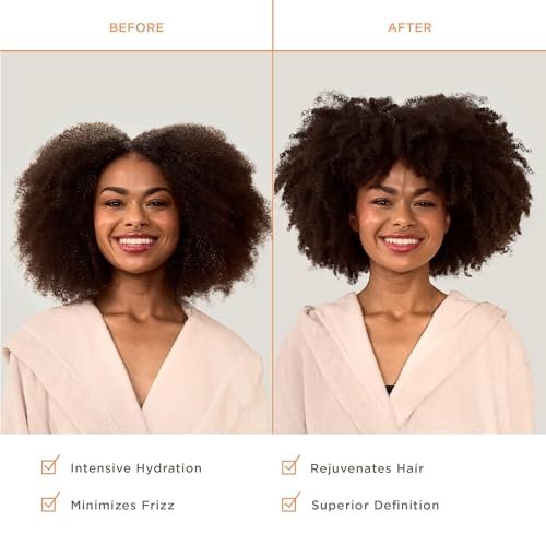 Hairitage Deep Moisture & Restore Deep Conditioner with Safflower Oil for Dry, Thick Hair – Hydrating – for Coily, Curly & Wavy Hair – Vegan – 13 fl. oz. - görsel 11
