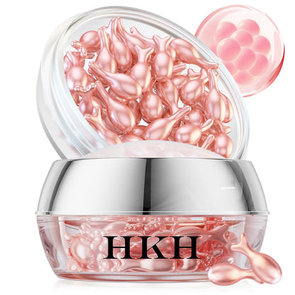 HKH Retinol Serum Capsules for Face - Anti-Aging Wrinkle Skincare with Vitamin A, E & Collagen - Moisturizing, Smoothing Fine Lines & Firming Skin - Travel Friendly (38 Capsules) Avelisse