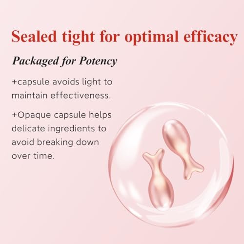 HKH Retinol Serum Capsules for Face - Anti-Aging Wrinkle Skincare with Vitamin A, E & Collagen - Moisturizing, Smoothing Fine Lines & Firming Skin - Travel Friendly (38 Capsules) Avelisse
