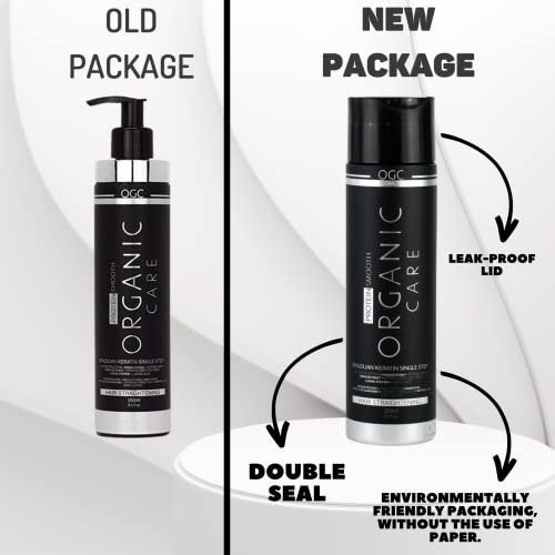 OGC Cosmetics Brazilian Keratin Treatment Complex Blowout - Organic Care - 8.5 fl oz (250ml) Hair Straightening Avelisse