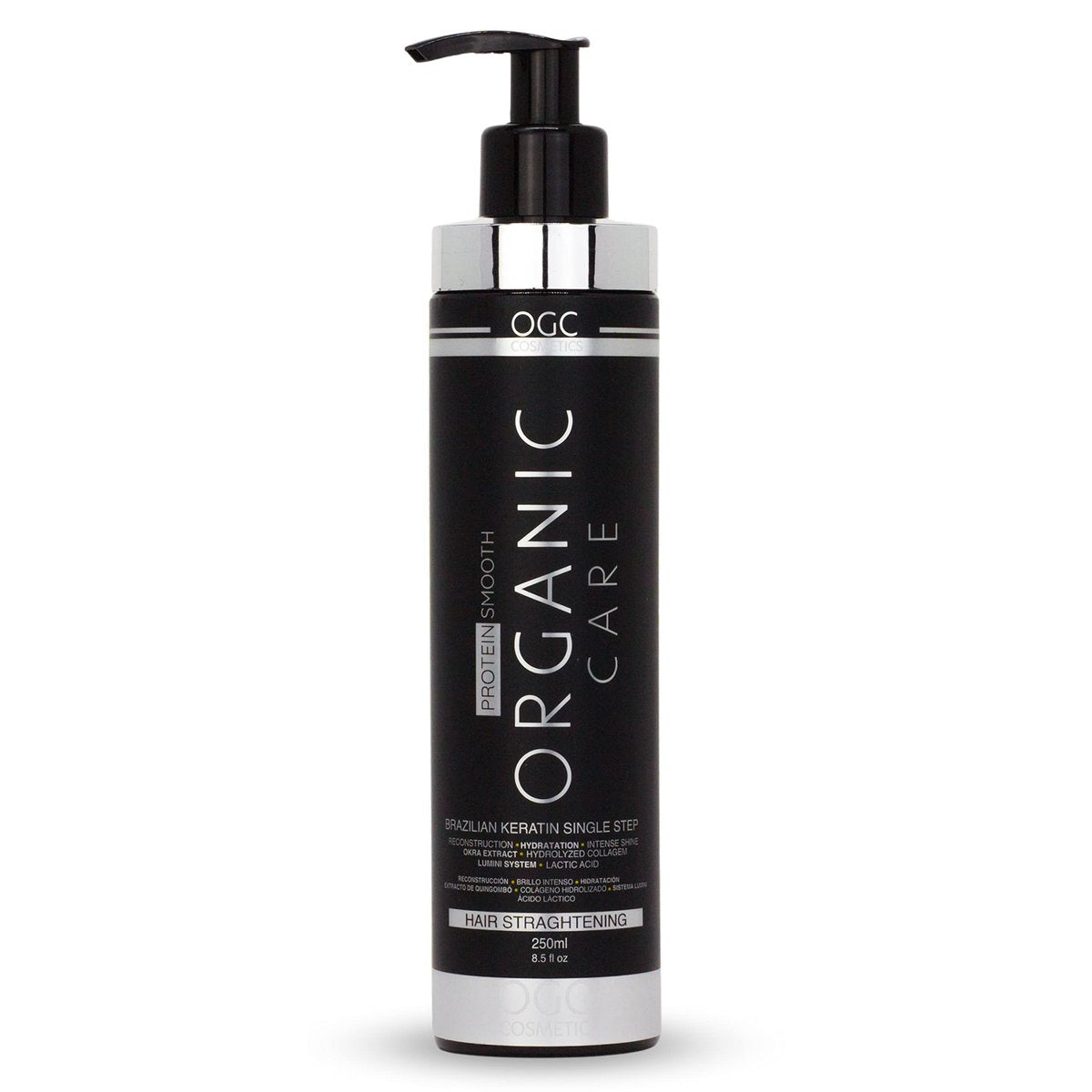 OGC Cosmetics Brazilian Keratin Treatment Complex Blowout - Organic Care - 8.5 fl oz (250ml) Hair Straightening Avelisse