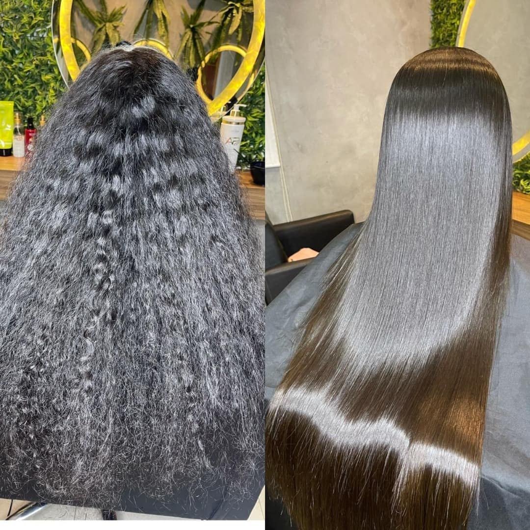OGC Cosmetics Brazilian Keratin Treatment Complex Blowout - Organic Care - 8.5 fl oz (250ml) Hair Straightening Avelisse