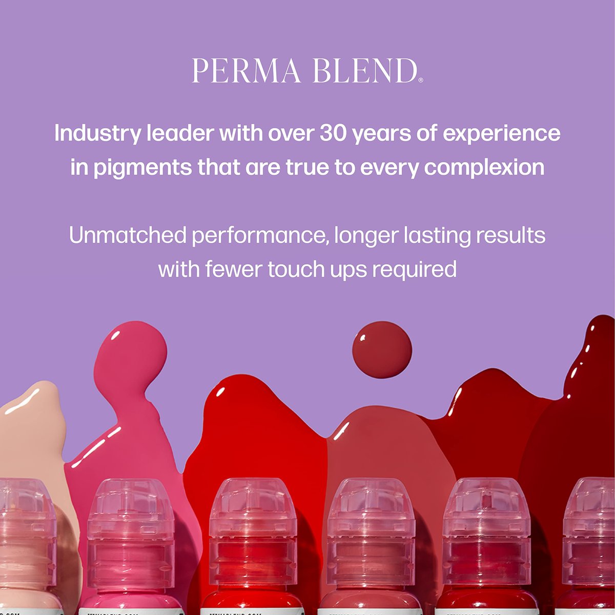 Perma Blend Cool Eyebrow Mini Set - Vegan PMU Tattoo Ink for Brows & Eyeliner - Cool-Toned Pigment Kit for Cosmetic Tattoo Artists Avelisse