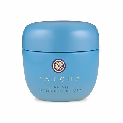 TATCHA Indigo Overnight Repair Face Cream & Serum Treatment - Fragrance Free Night Cream, 1.7 oz Avelisse