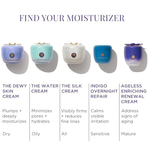 TATCHA Indigo Overnight Repair Face Cream & Serum Treatment - Fragrance Free Night Cream, 1.7 oz Avelisse