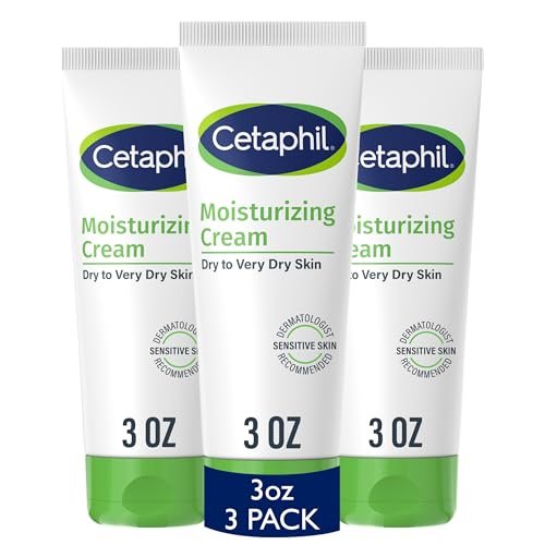Cetaphil Face & Body Moisturizer, Hydrating Moisturizing Cream for Dry to Very Dry, Sensitive Skin, Fragrance Free, Non-Comedogenic, Non-Greasy, 3 oz (Pack of 3) - görsel 2