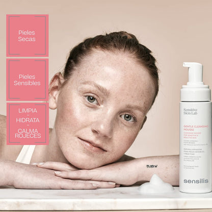Sensilis Gentle Cleansing Mousse 200ml – Mild Foaming Facial Cleanser