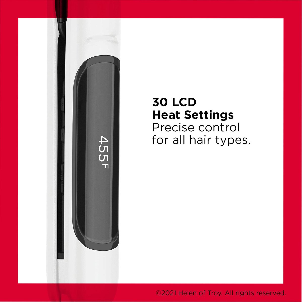 REVLON Crystal C + Ceramic Digital Hair Flat Iron | Long-Lasting Shine and Less Frizz, 1 Inch Avelisse