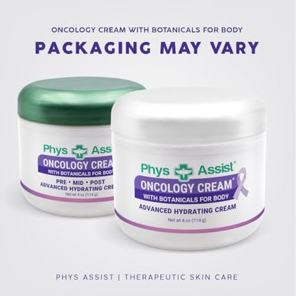 Oncology Cream 4 oz plus 3 Pack Lip Balm – Hydrating Therapy for Stressed Skin During Chemo or Radiation Avelisse