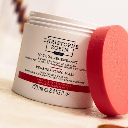 Christophe Robin Regenerating Mask with Prickly Pear Seed Oil for Dry, Damaged and Chemically Treated Hair - 8.4 fl. oz Avelisse