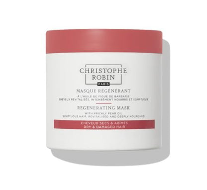 Christophe Robin Regenerating Mask with Prickly Pear Seed Oil for Dry, Damaged and Chemically Treated Hair - 8.4 fl. oz Avelisse