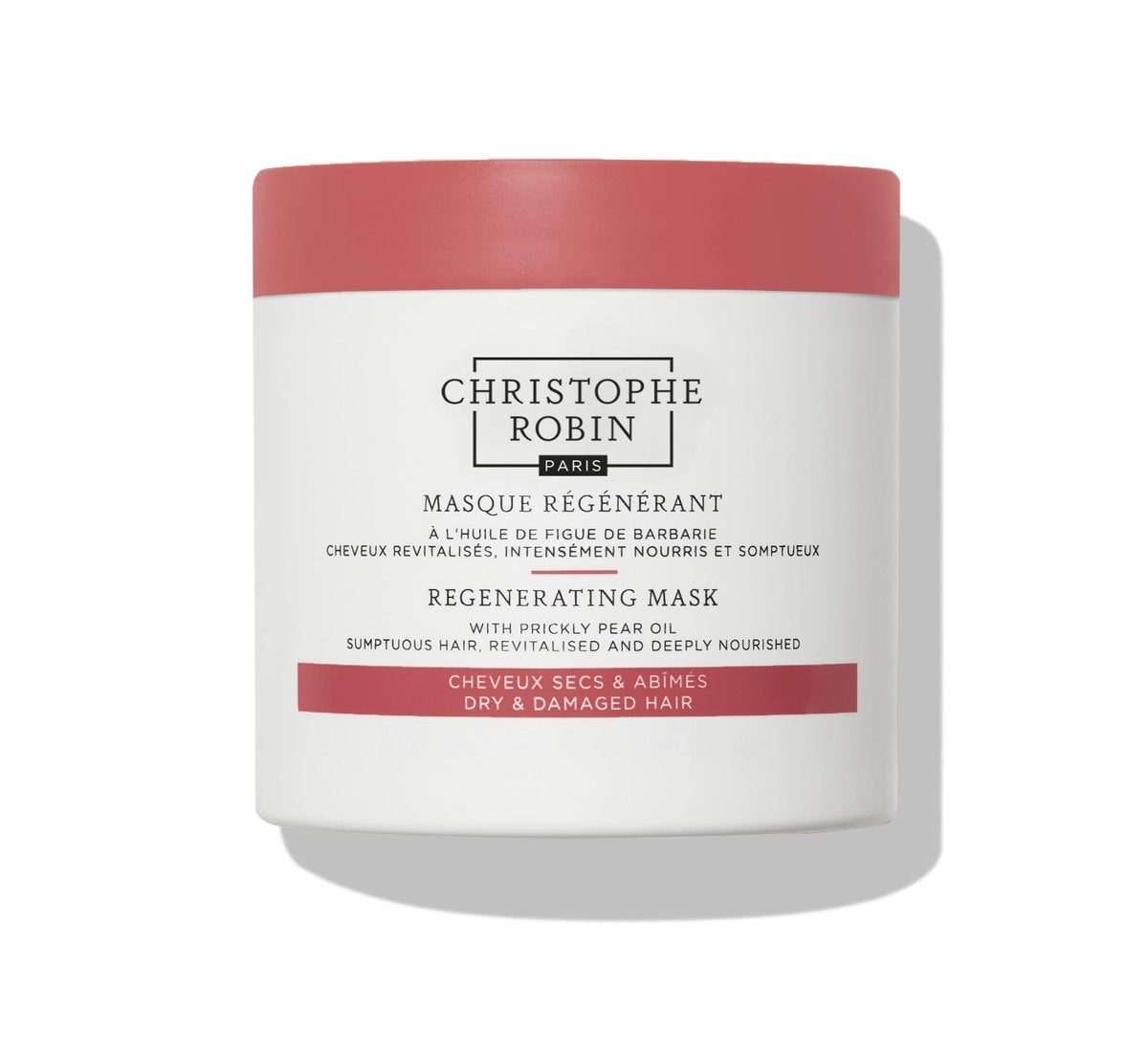 Christophe Robin Regenerating Mask with Prickly Pear Seed Oil for Dry, Damaged and Chemically Treated Hair - 8.4 fl. oz Avelisse