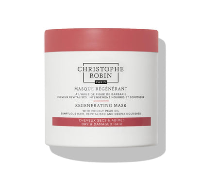 Christophe Robin Regenerating Mask with Prickly Pear Seed Oil for Dry, Damaged and Chemically Treated Hair - 8.4 fl. oz Avelisse