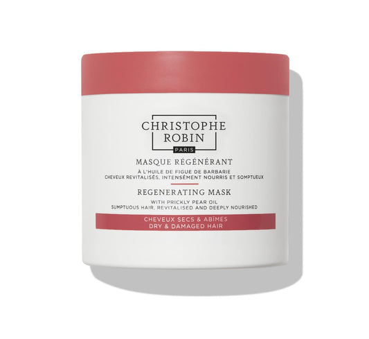 Christophe Robin Regenerating Mask with Prickly Pear Seed Oil for Dry, Damaged and Chemically Treated Hair - 8.4 fl. oz Avelisse