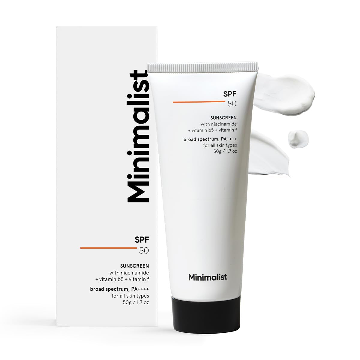 Minimalist Sunscreen SPF 50 Lightweight with Multi-Vitamins | No White Cast | Broad Spectrum PA ++++ | For Women & Men | 50g - görsel 1