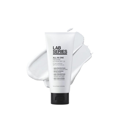 Lab Series Men's All-In-One Defense Face Lotion SPF 35 - Mineral Oil Free Sunscreen & Anti-Aging Moisturizer for Men, 3.4 Fl Oz Avelisse