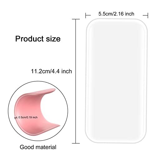 YEAJOIN 6-Pack Silicone False Eyelash Holder Pads – Reusable Lash Extension Tools for Loose Lashes, Transparent & Pink - görsel 11