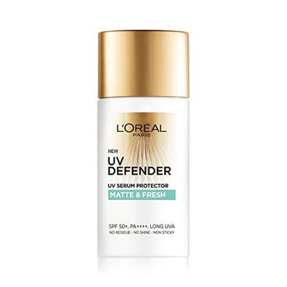 L’Oréal Paris UV Defender Serum Protector SPF 50 PA+++ Matte & Fresh Sunscreen for Oily Skin, 50 ml Avelisse
