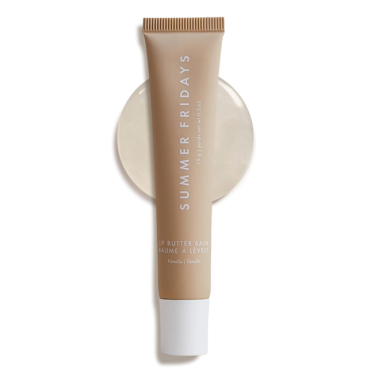 Summer Fridays Lip Butter Balm – Vanilla Sheer-Tinted Lip Mask & Balm for Instant Hydration and Shine (0.5 oz) - görsel 1