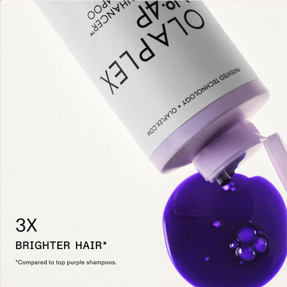 Olaplex Nº.4P Blonde Enhancer Purple Toning Shampoo - Neutralizes Brassiness, Strengthens & Repairs Damaged Hair - 8.5 Fl Oz