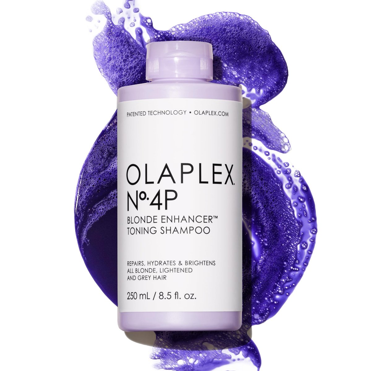 Olaplex Nº.4P Blonde Enhancer Purple Toning Shampoo - Neutralizes Brassiness, Strengthens & Repairs Damaged Hair - 8.5 Fl Oz - görsel 2