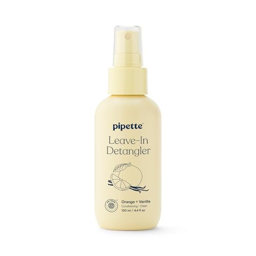 Pipette Leave-In Hair Detangler Spray for Kids - Silicone-Free Detangling Spray with Squalane, Orange & Vanilla Scent, 4.4 Fl Oz - görsel 2
