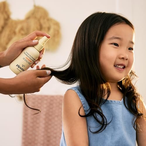 Pipette Leave-In Hair Detangler Spray for Kids - Silicone-Free Detangling Spray with Squalane, Orange & Vanilla Scent, 4.4 Fl Oz - görsel 8