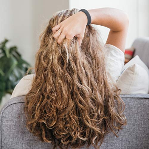 Burlybands Large Hair Ties for Thick, Heavy or Curly Hair - Non-Slip, Non-Damage, Seamless Ponytail Scrunchies - Dark Gray, 8 Pack - görsel 13
