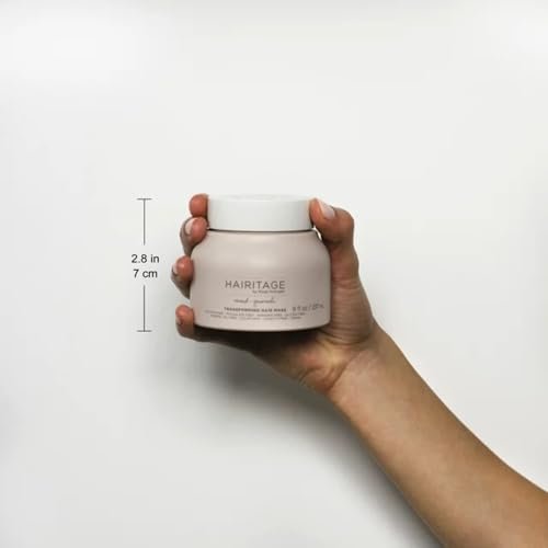 Hairitage Hydrating Argan Oil Deep Conditioning Hair Mask - Intense Moisture for Dry, Damaged, Curly & Color-Treated Hair with Shea Butter, Aloe & Soy Protein Avelisse