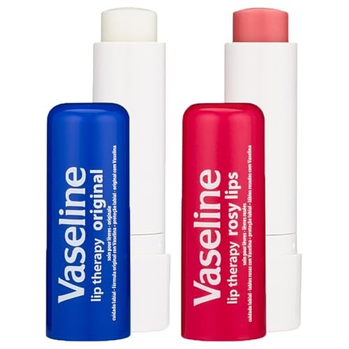 Vaseline Lip Therapy Variety 4-Pack: Original & Rosy Lips Moisturizing Lip Balm with Vitamin E, 0.16 oz Each - görsel 6