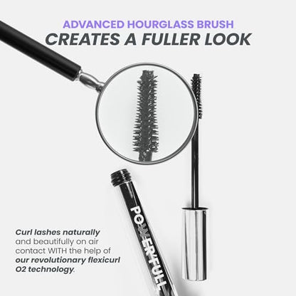 Wonderskin Mascara - Black Volumizing & Lengthening Mascara for Dramatic Lashes, Smudge Proof, 0.34 Fl Oz