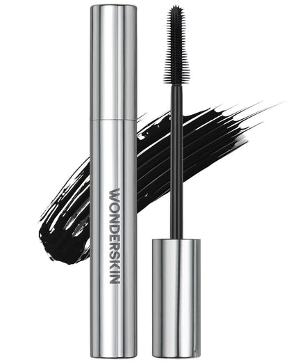 Wonderskin Mascara - Black Volumizing & Lengthening Mascara for Dramatic Lashes, Smudge Proof, 0.34 Fl Oz