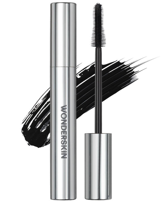 Wonderskin Mascara - Black Volumizing & Lengthening Mascara for Dramatic Lashes, Smudge Proof, 0.34 Fl Oz