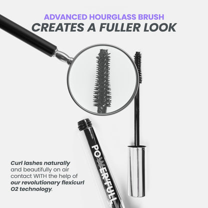 Wonderskin Mascara - Black Volumizing & Lengthening Mascara for Dramatic Lashes, Smudge Proof, 0.34 Fl Oz